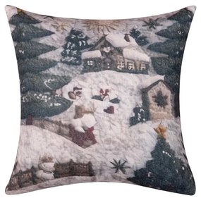 Χριστουγεννιάτικη Μαξιλαροθήκη (45x45) Silk Fashion ks2026-28
