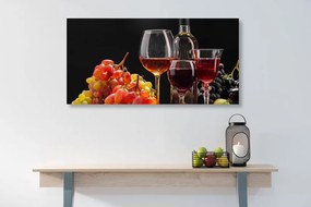 Εικόνα ιταλικό κρασί και σταφύλια