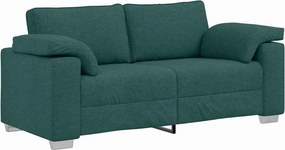 vidaXL Διθέσιος καναπές Σκούρο Πράσινο 180 cm ύφασμα