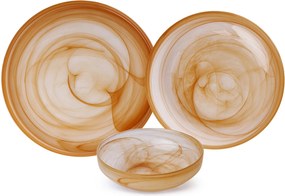 Dinner Set (18 Pieces) Loyasomon Salmon