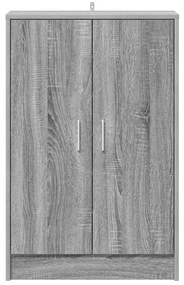 vidaXL Παπουτσοθήκη Γκρι Sonoma 60 x 35 x 92 εκ. Επεξεργασμένο Ξύλο