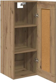 vidaXL Επιτοίχιο ντουλάπι Artisan Oak 34,5 x 34 x 90 εκ.