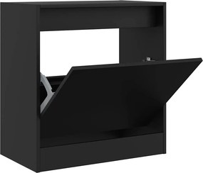 vidaXL Παπουτσοθήκη Μαύρη 60x34x63,5 εκ. από Επεξεργασμένο Ξύλο