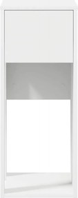 vidaXL Πύργος υπολογιστή με συρτάρι Λευκό 30x44x74 cm