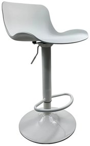 Σκαμπό Bar ArteLibre QUERIDA Λευκό PP/Μέταλλο 44x45x58/81-79/102cm