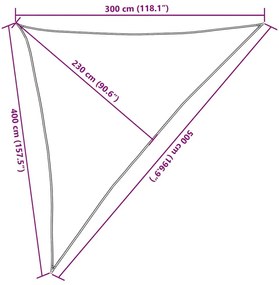 Πανί Σκίασης Κίτρινο 3 x 4 x 5 μ. 160 γρ./μ² από HDPE - Κίτρινο