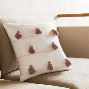Μαξιλαροθήκη Διακοσμητική Pomy Clay Pink 188/08 Gofis Home 43X43 100% Cotton