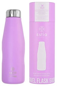Μπουκάλι Θερμός Travel Flask Save The Aegean Lavender Purple 500ml - Estia
