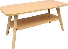 Τραπέζι σαλονιού Komela φυσικό 100x48x45εκ