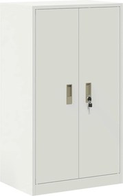 vidaXL Ντουλάπι αποθήκευσης 2 τμχ. Λευκό 60 x 40 x 175 εκ Ατσάλι