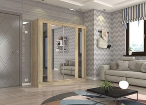 Ντουλάπα Nabi 200 συρόμενη-Drus-Mauro