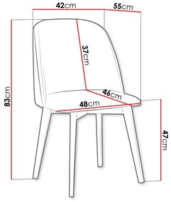 Καρέκλα Monti III-Gkri Skouro