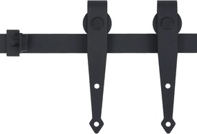 vidaXL Μηχανισμός Συρόμενης Πόρτας Μίνι 152 εκ. Ανθρακοχάλυβας