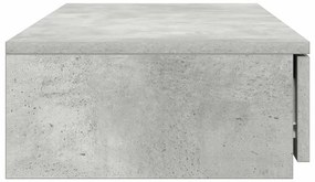 vidaXL Συρτάρια κρεβατιού Σκυρόδεμα Γκρι 100 x 36,5 x 16,5 εκ