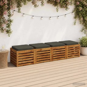 vidaXL Μαξιλάρια καθιστικού 4 κομματιών VUGHT 4 pcs 100% Πολυεστέρας