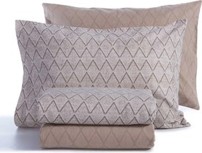 Φανελένια Σεντόνια Μονά (Σετ) Nef-Nef Homeware Flannel Torredo Beige