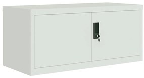 vidaXL Αρχειοθήκη Αν. Γκρι 90 x 40 x 220 εκ. Ατσάλινη