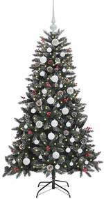 vidaXL Τεχνητό Χριστουγεννιάτικο Δέντρο με 150 LED Πράσινο 150 cm