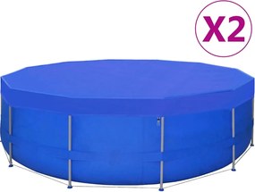 vidaXL Καλύμματα Πισίνας Στρογγυλά 2 τεμ. 460 εκ.  90γρ./μ² από PE