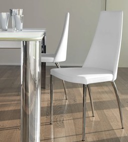 Καρέκλα Dalila chromed legs 47x52x100 - Soft Leather