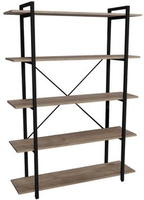 Βιβλιοθήκη Reson 321-000001 120x34x180cm Oak-Black