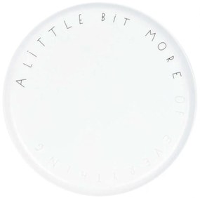 Πιάτο A Little Bit More Of Everything LBTRD0016531 Φ20x1,5cm White-Black Raeder Πορσελάνη