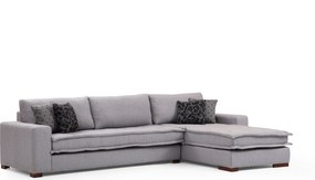 Corner Sofa Lena Corner Right ( L3+Chl ) - Light Grey Light Grey