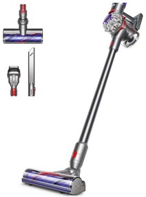 Ηλεκτρική σκούπα όρθιας τοποθέτησης Dyson V8 Advanced 492636-01, 130AW, 540ml, 110000 στροφές/λεπτό, Αυτονομία έως 40 λεπτά, HEPA, Ασήμι/Νικέλιο