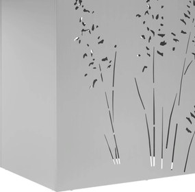 vidaXL Γλάστρα Κήπου Ασημί 50 x 30 x 75 εκ Γαλβανισμένος Χάλυβας