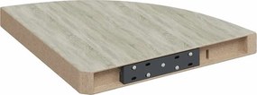 vidaXL Ράφι Τοίχου Γωνιακό Δρυς/Λευκό 35x35x3,8 εκ από MDF