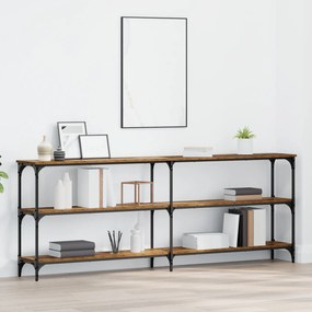 vidaXL Τραπέζι Κονσόλας Παλαιό Ξύλο 200x29x75 εκ. Μηχανικά Ξύλα