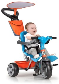Τρίκυκλο Feber Baby Plus Music Μπλε Πορτοκαλί