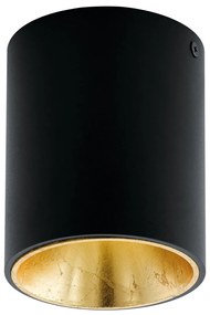 Φωτιστικό Οροφής Eglo 94502 POLASSO Μαύρο Ματ (Black Mat)|Χρυσό Χρώμα (Gold Coloured) 3000K