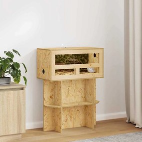 vidaXL Terrarium Καφέ 60 x 30 x 80 εκ OSB