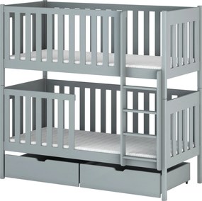 DAWID 80x180 grey bunk bed Lano Furniture