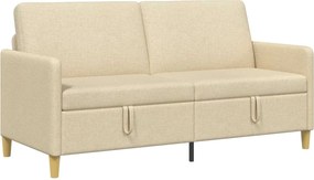 vidaXL Καναπές με Αποθήκευση Κρεμ 172 x 78 x 87 εκ Πολυεστέρας