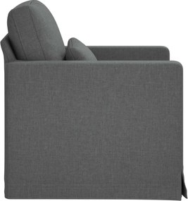 vidaXL Καναπές Σκούρο Γκρι