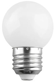 GloboStar® S-40005 Λάμπα LED E27 G45 Γλομπάκι 2W 130lm 260° AC 220-240V IP20 Φ4.5 x Υ6.9cm Ψυχρό Λευκό 6000K - 2 Χρόνια Εγγύηση