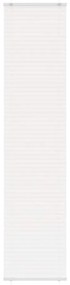 vidaXL Πλισέ περσίδα Λευκό 50x200 cm Πλάτος υφάσματος 49,4 cm