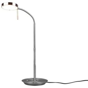 Επιτραπέζιο Φωτιστικό Γραφείου Led Νίκελ Monza 523310107 Trio Lighting-523310107-Νίκελ Ματ 523310107