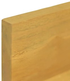 vidaXL Ράφια Τοίχου 2 τεμ. 90 x 10 x 10 εκ. από Μασίφ Ξύλο Teak