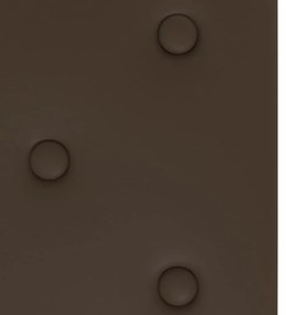 vidaXL Πάνελ Τοίχου 12 τεμ. Καφέ 90 x 30 εκ. 3,24 μ² Συνθετικό Δέρμα