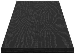 vidaXL Δίσκος Βιβλιοθήκης 4 pcs Μαύρο 100 x 40 x 1.5 εκ. Μοριοσανίδα