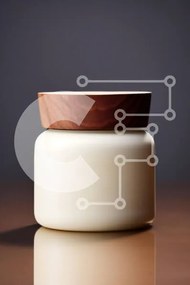 Intra Συλλεκτικό Ξύλινο Παζλ Plywood  4mm - Μινιμαλιστικό Βάζο με Ξύλινο Καπάκι Σε Ξύλινο Κουτί - Διαστάσεις: 10x10 cm – 25 κομμάτια
