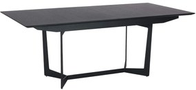 Tokyo Dining Table Black Oak 200/250x100