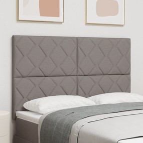 vidaXL Υφασμάτινο Κεφαλάρι Geometric με κεφαλάρι Taupe 140 cm ύφασμα