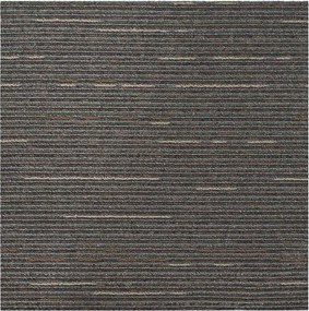 vidaXL Πλακάκι Χαλιού Ριγέ Σκούρο Καφέ 50 x 50 cm 4 pcs