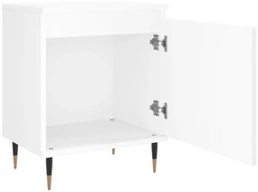 vidaXL Κομοδίνα 2 τεμ. Λευκά 40 x 30 x 50 εκ. από Επεξεργασμένο Ξύλο