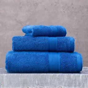 Πετσέτα Illusion Σετ 5τμχ Blue Ρυθμός Towels Set 70x140cm 100% Βαμβάκι