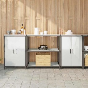 vidaXL Σετ Αποθήκευσης Κουζίνας 3 pcs Ασημί Επικαλυμμένος Χάλυβας